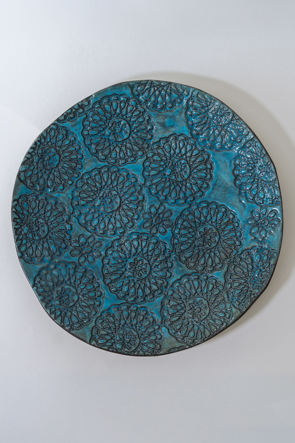 BLAUE SPITZENKERAMIKSCHALE
