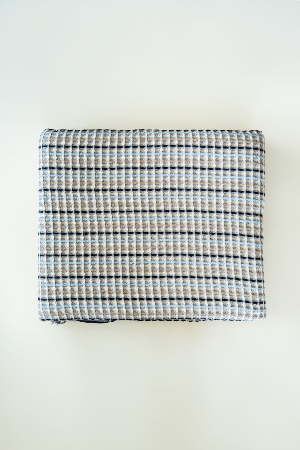 Tagesdecke mit Waffelmuster und Streifen in Pastell
