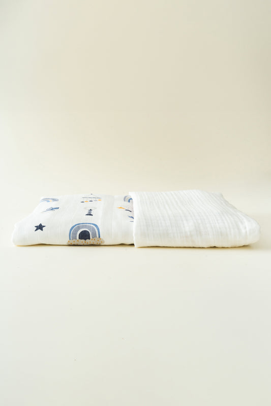 CLOUD CRINKLE-MUSSELIN-BABYDECKE