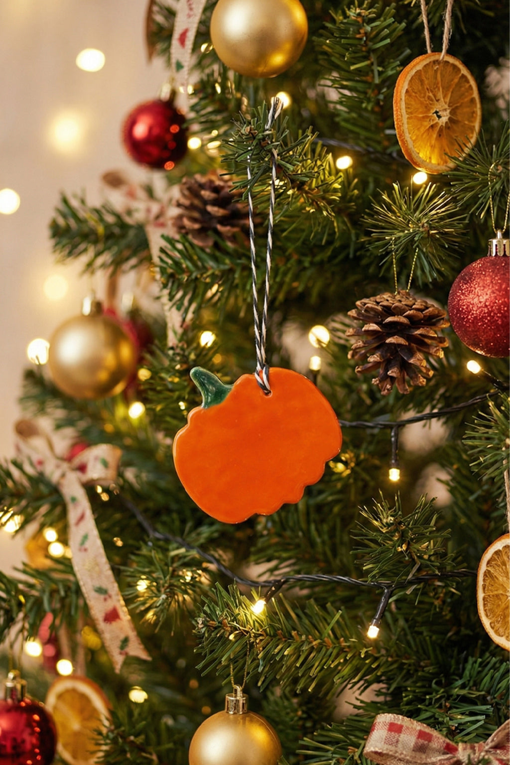 HANDCRAFTED CHRISTMAS TREE ORNAMENTS - SET of 7