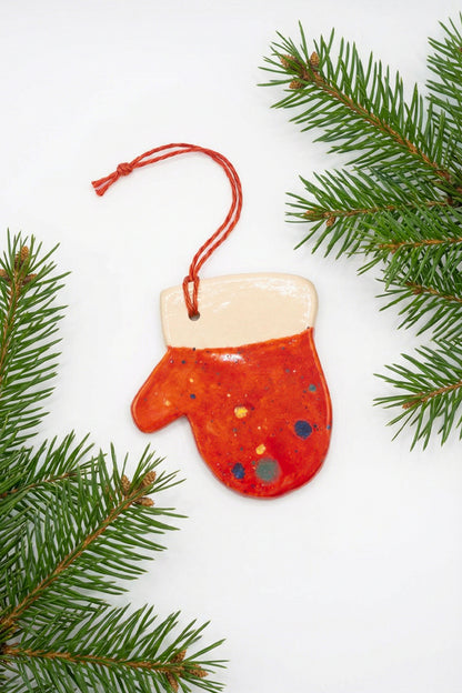 HANDCRAFTED CHRISTMAS TREE ORNAMENTS - SET of 7
