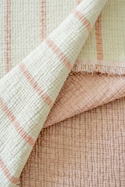 DUO BEIGE CRINKLE BED COVER